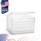 Sorbus Set of 6 Thin Clear Stackable Portable Project Case Fits 10"x12" - Snap-Tight Closure, Ideal for Board Games, Crafts, and Office Supplies